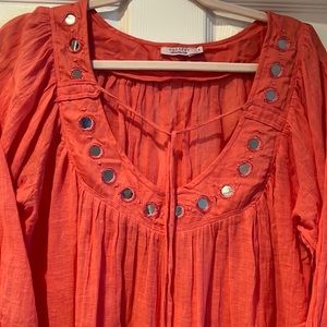 CALYPSO dress in coral pink